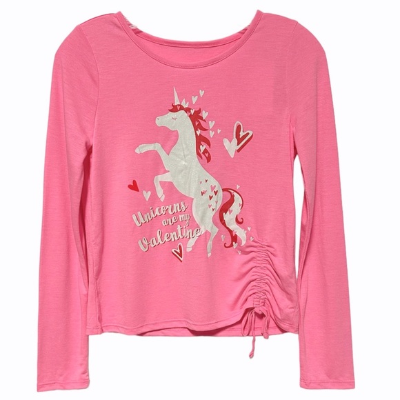 Epic Threads Unicorn Graphic Ruched Side Tie T-Shirt - Picture 7 of 7